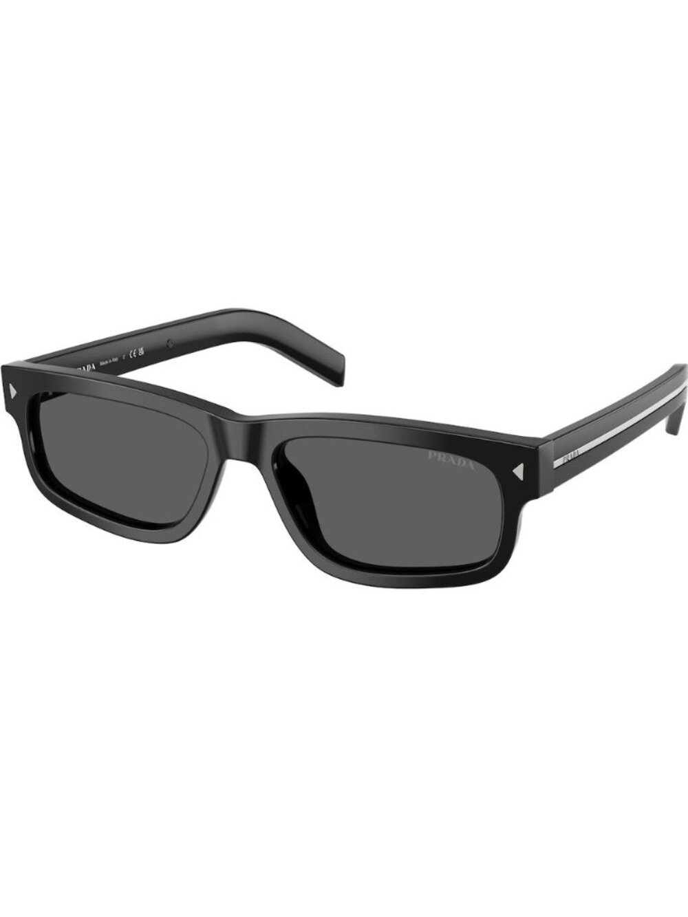 NEW PRADA SUNGLASSES, PRB11S 16K731 BLACK SQUARE CLASSIC PRADA EYWEAR PR B11S